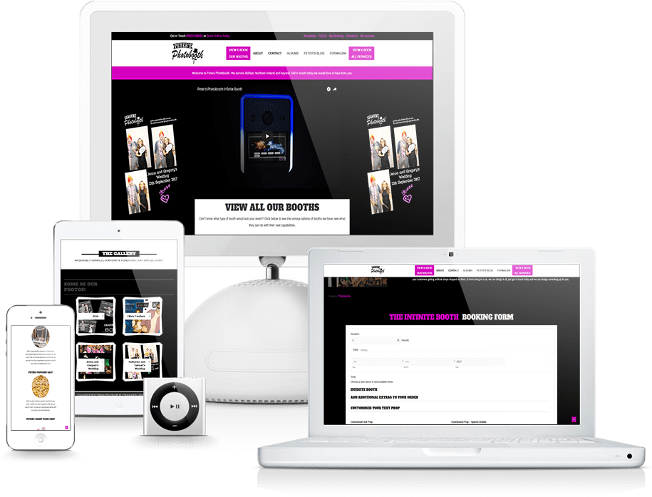 Photobooth Website Responsive Design