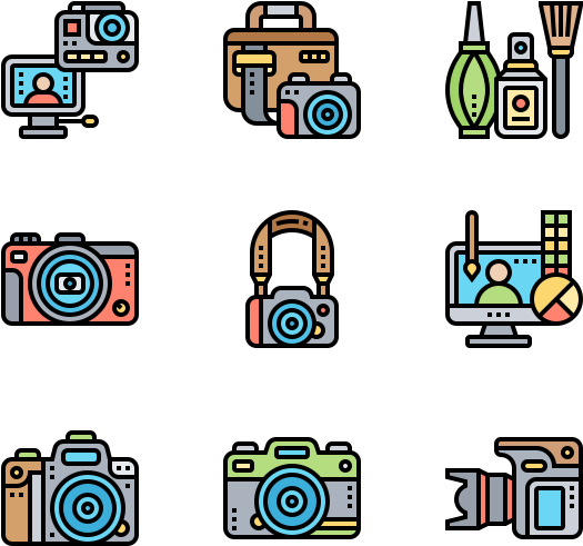 Photography Icons Set