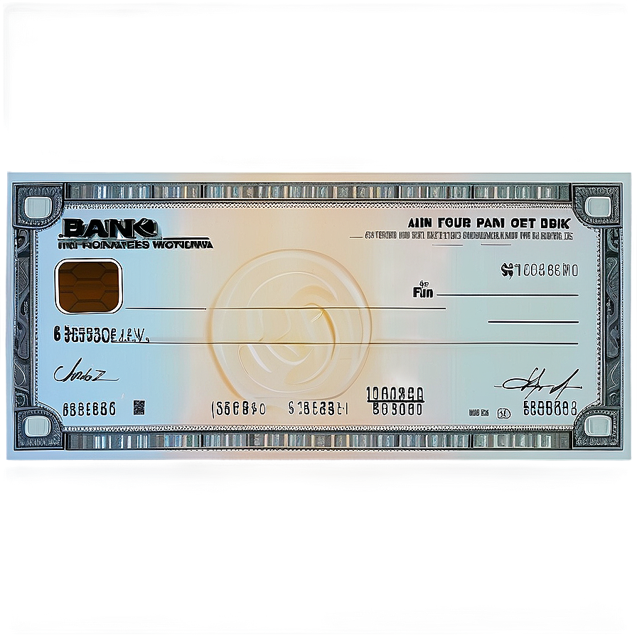 Photorealistic Bank Check Png 06292024