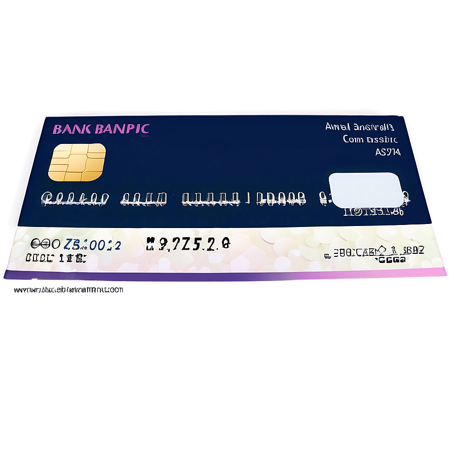 Photorealistic Bank Check Png 74