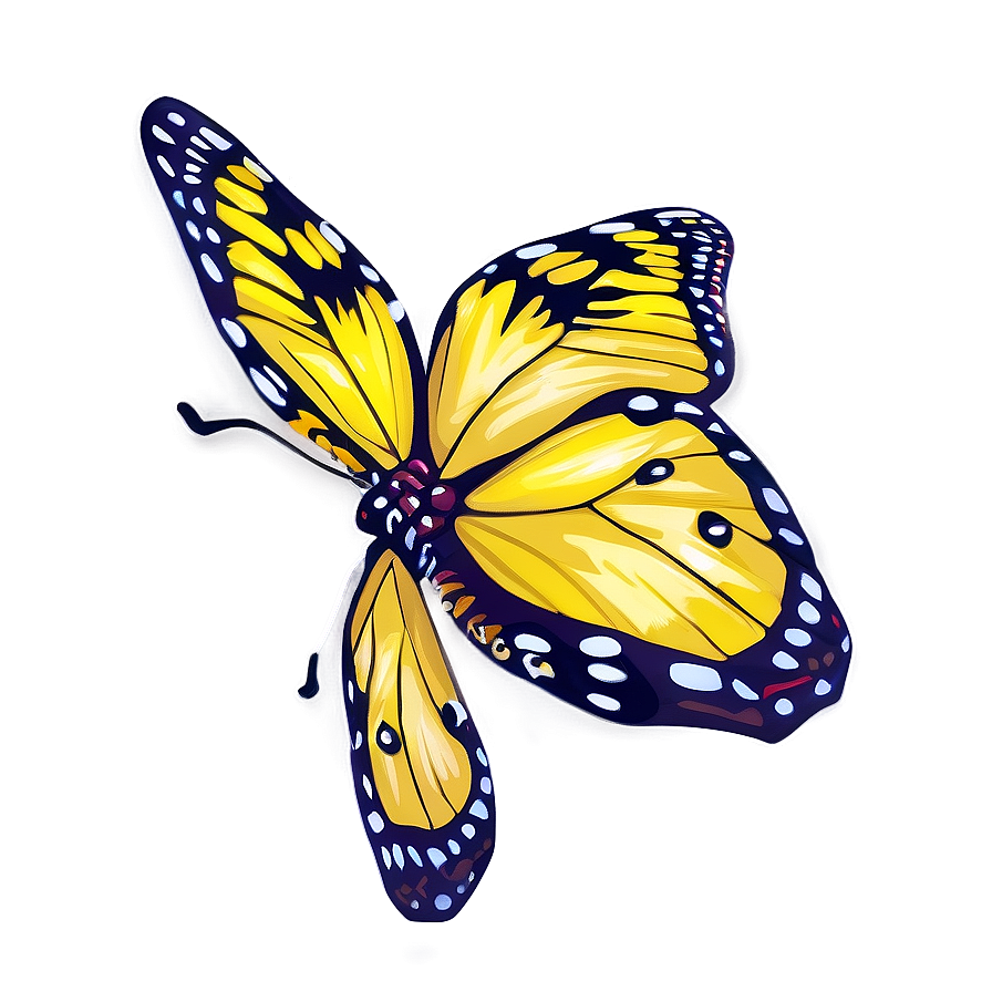 Photorealistic Yellow Butterfly Png 58