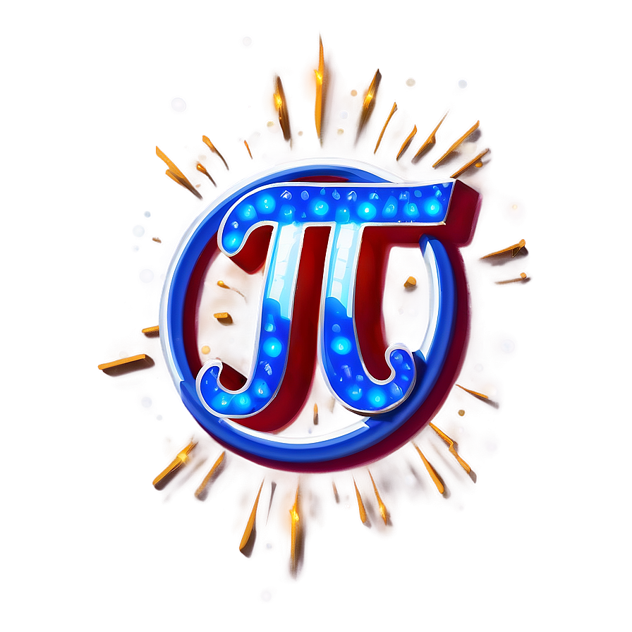 Pi Symbol Shining Brightly Png Kvi78