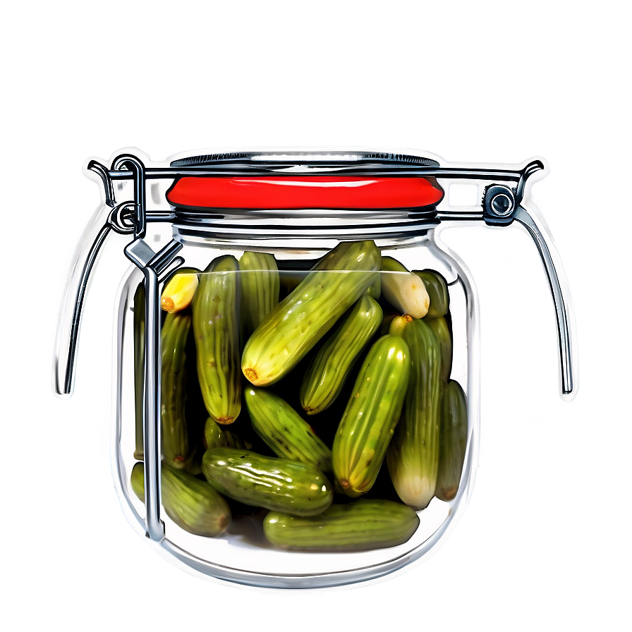 Pickle Jar With Clamp Lid Png Usn75