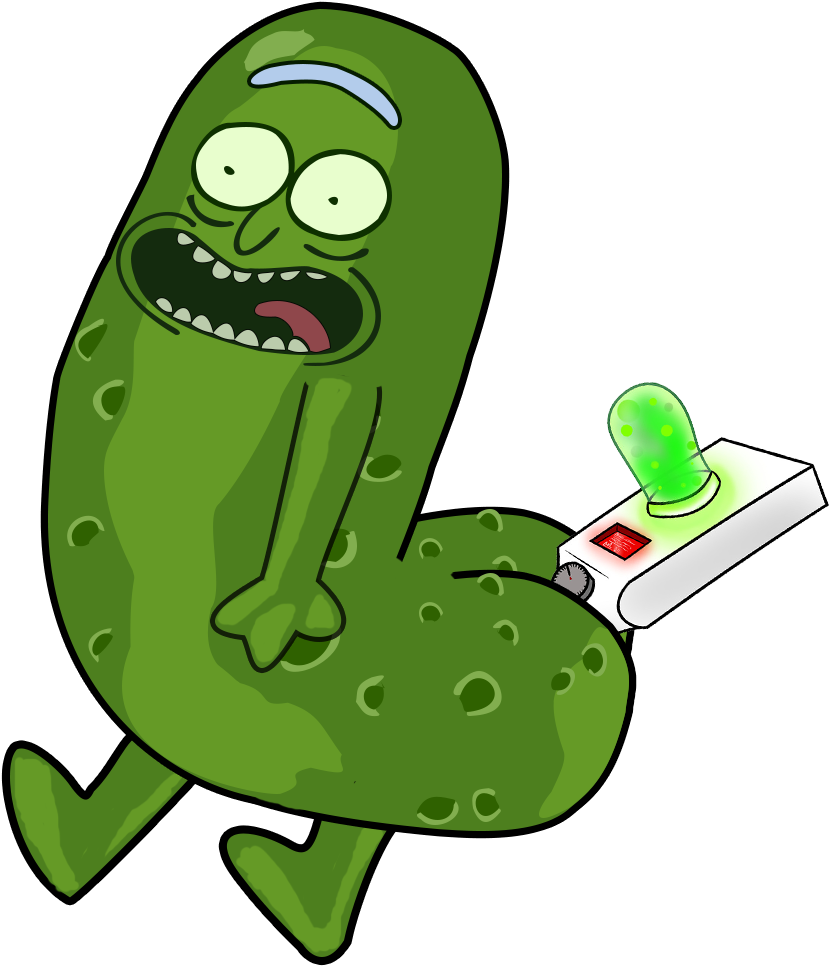 Pickle Rick Animated Character