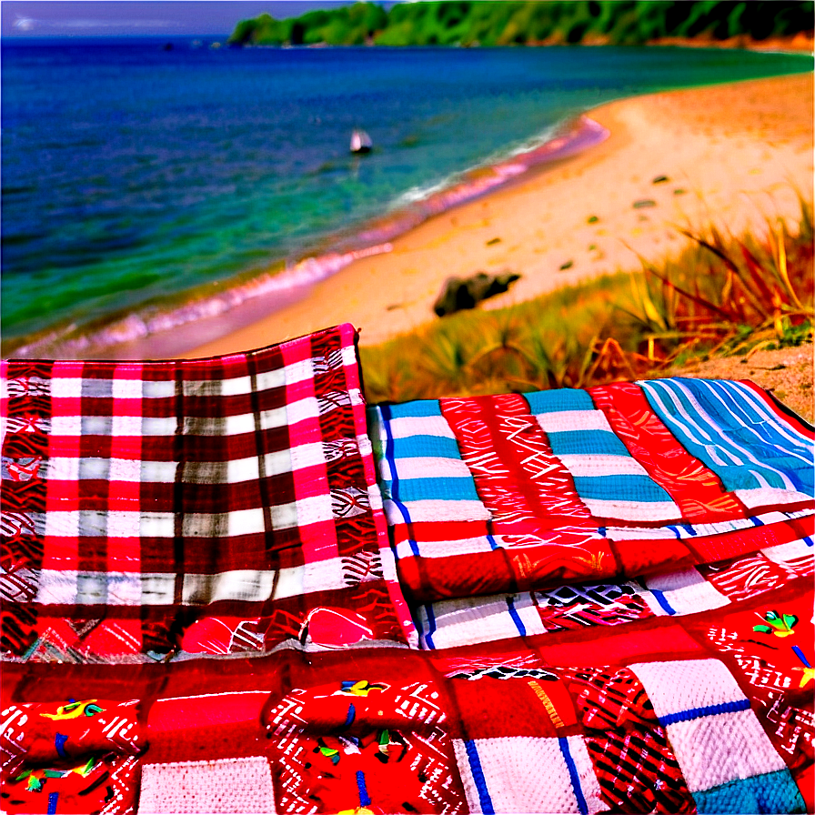 Picnic Blanket For Beach Png Itm