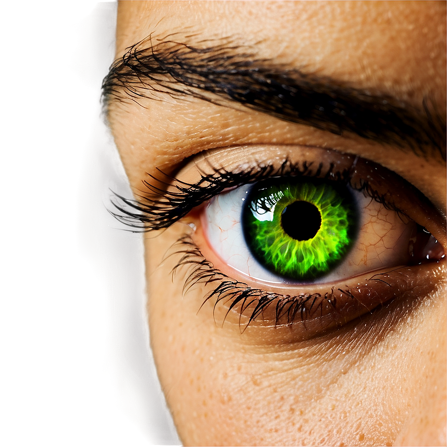 Piercing Green Eye Stare Png 82