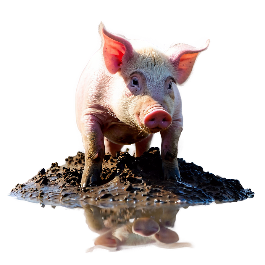 Pig In Mud Png Jnk87