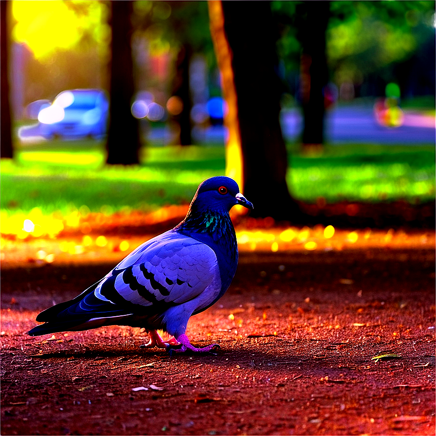 Pigeon At Park Png Omt22