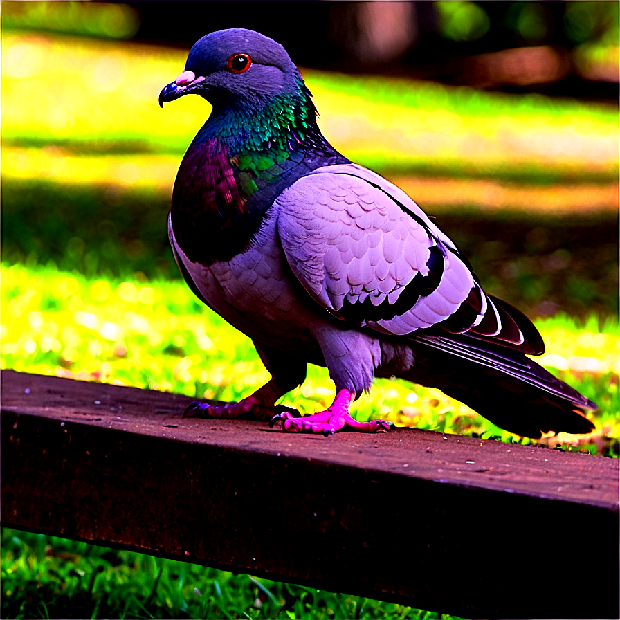 Pigeon At Park Png Ska