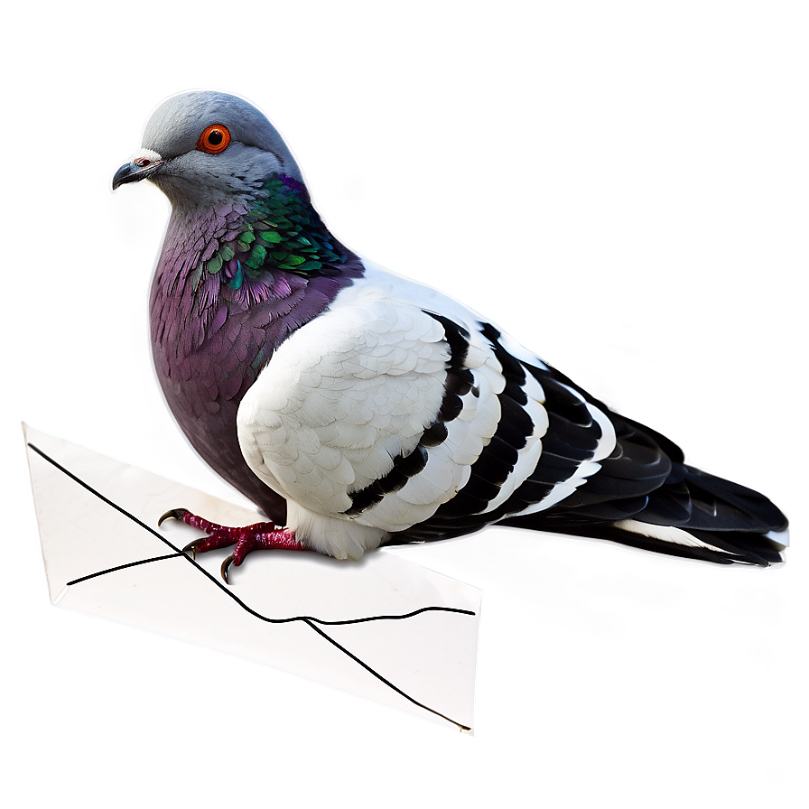 Pigeon With Letter Png Acc