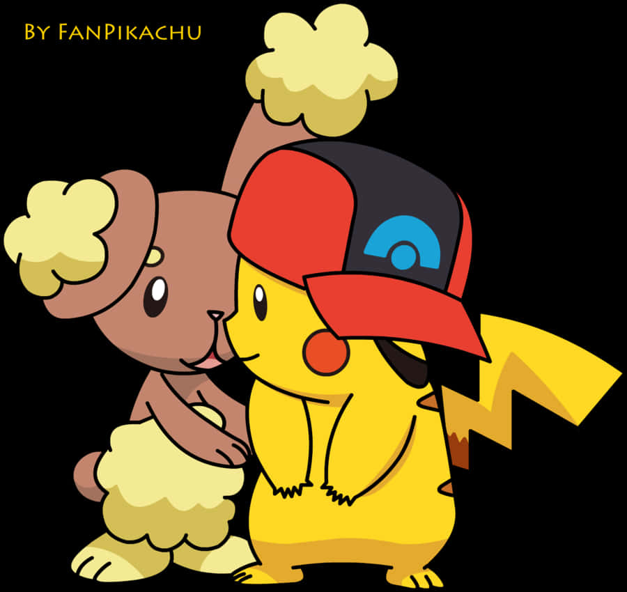 Pikachu_and_ Friend_ Cartoon_ Artwork