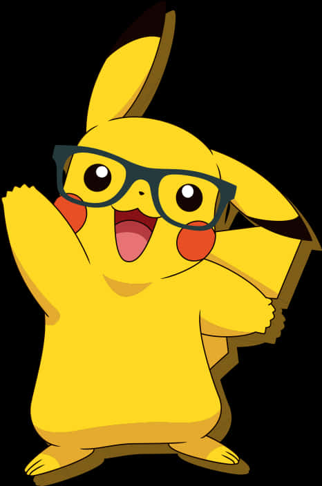 Pikachu_with_ Glasses_ Vector_ Art