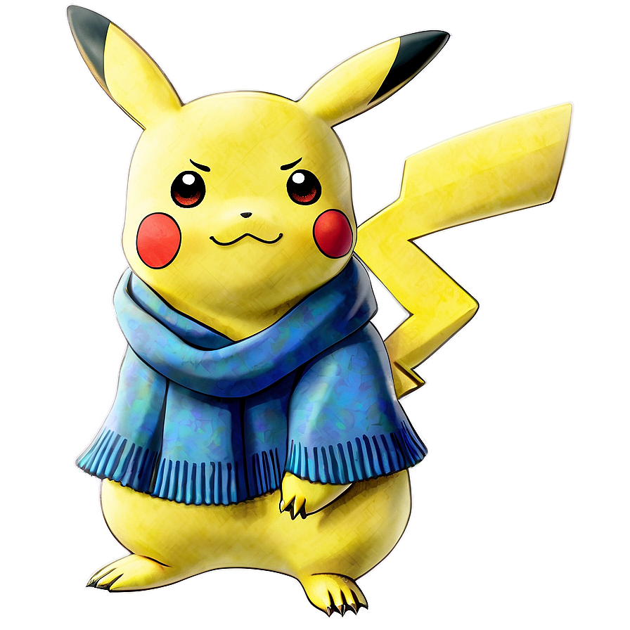 Pikachu With Scarf Png Jsi49