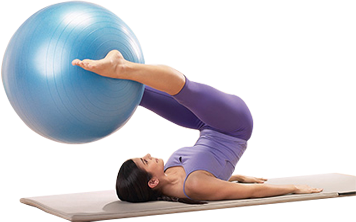 Pilates Ball Back Extension Exercise