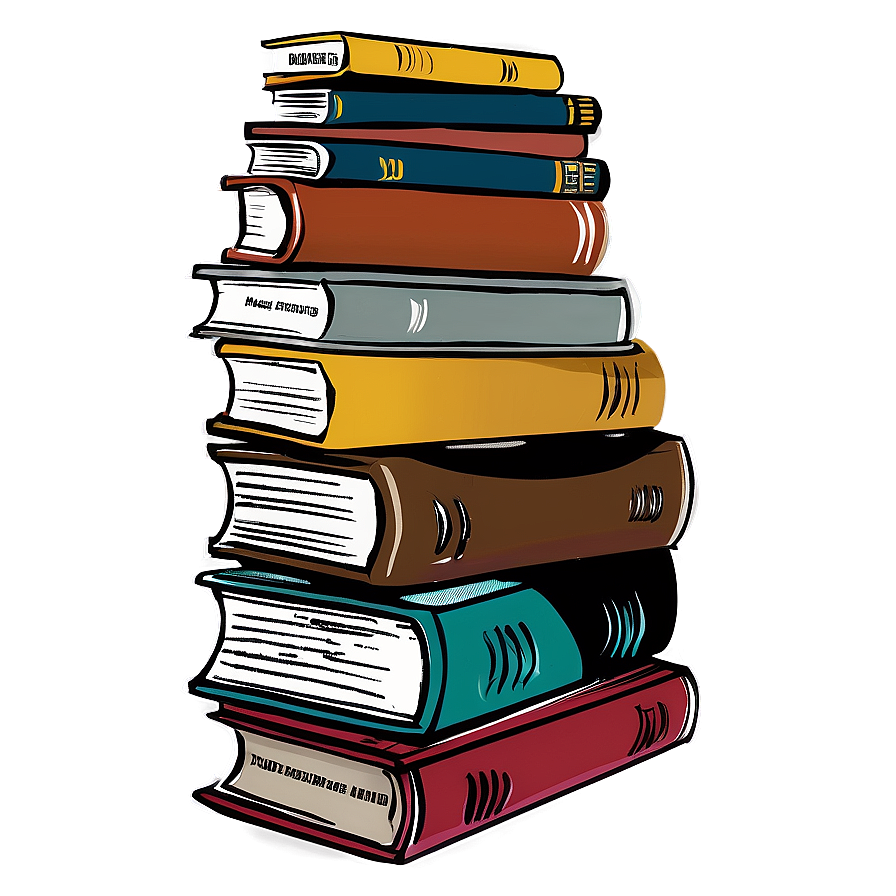 Pile Of Books Png 06132024