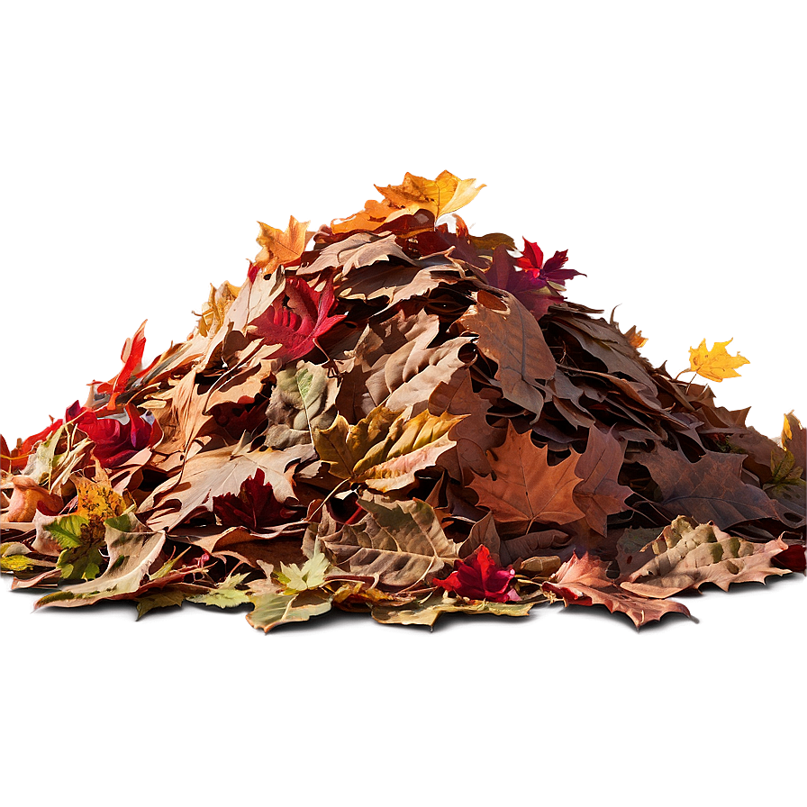 Pile Of Leaves In Sunlight Png Sjg