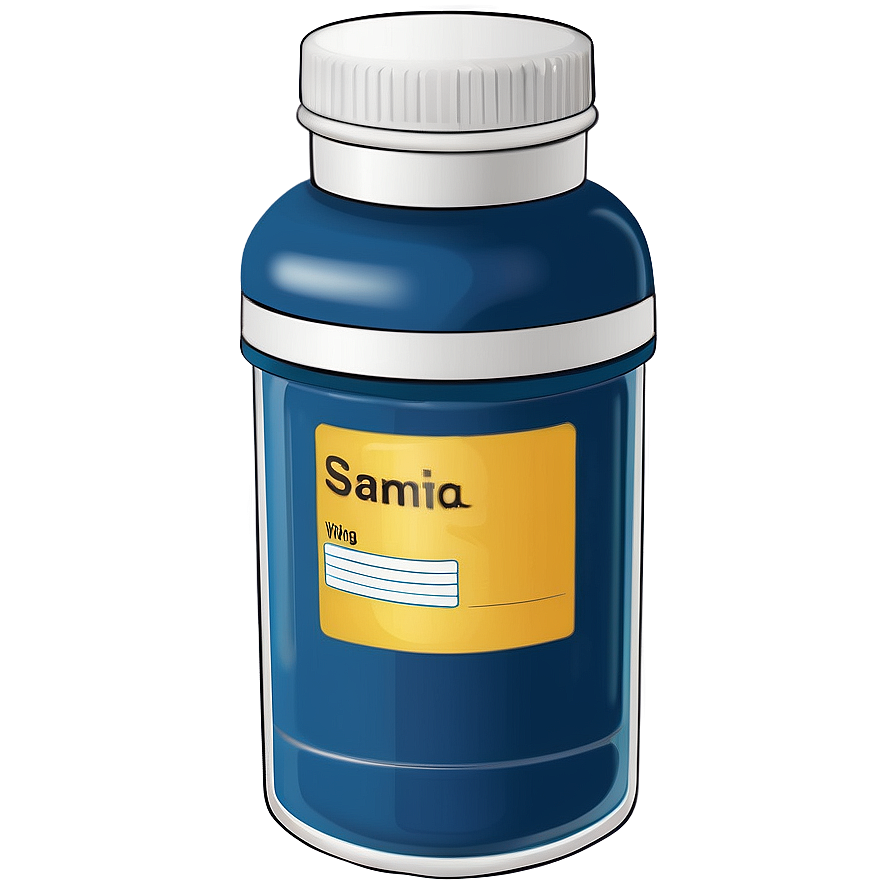 Pill Bottle With Label Png 05252024