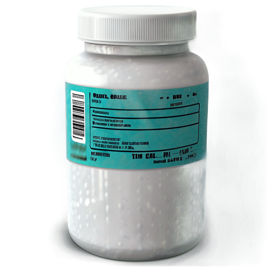 Pill Bottle With Label Png 05252024