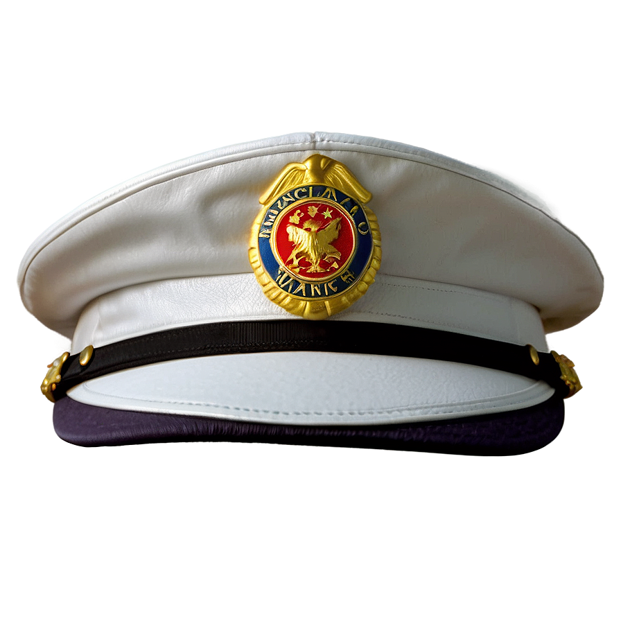 Pilot Hat With Badge Png 06212024