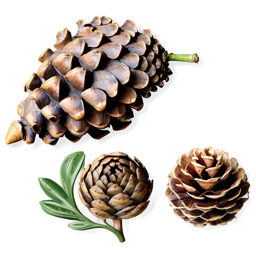 Pine Cone Collection Png Aey32