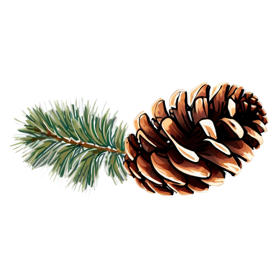 Pine Cone Graphic Png 06202024