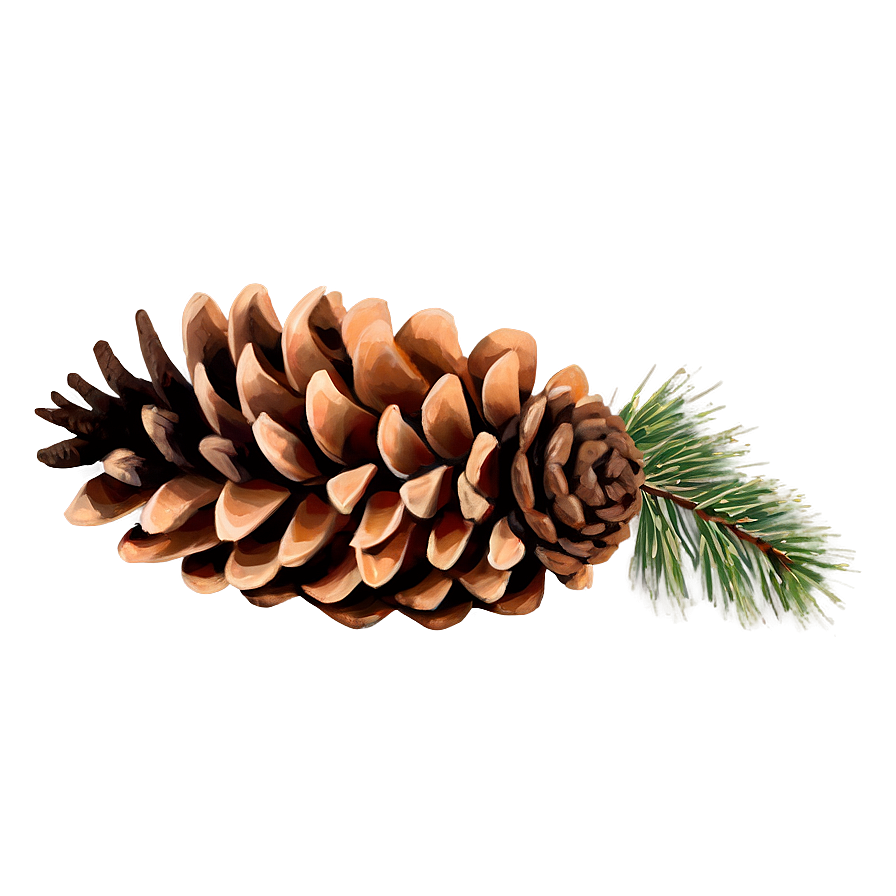 Pine Cone Illustration Png 51