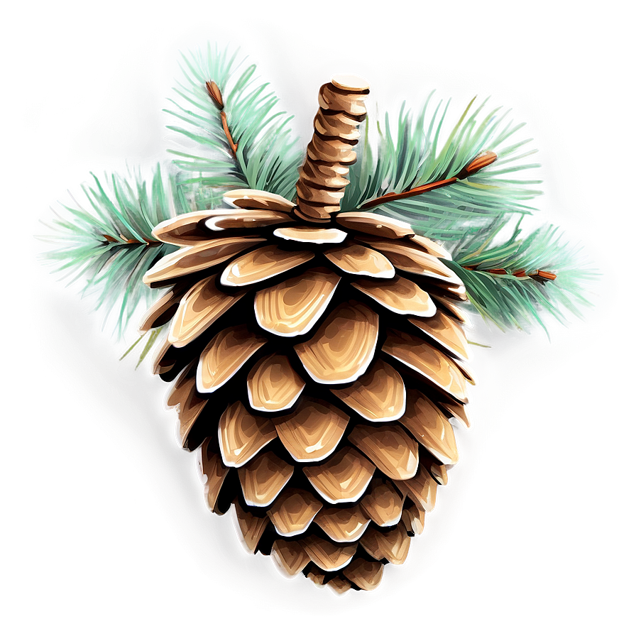 Pine Cone Print Png Rhd62