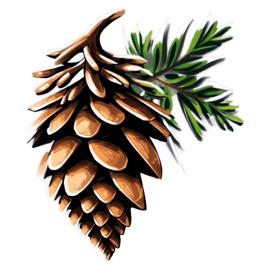 Pine Cone Silhouette Png 75