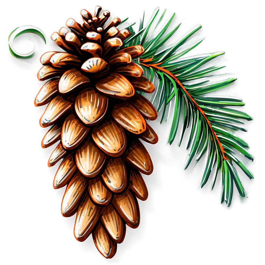 Pine Cone Sketch Png 06202024