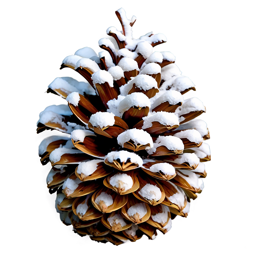 Pine Cone Under Snow Png Ewn33