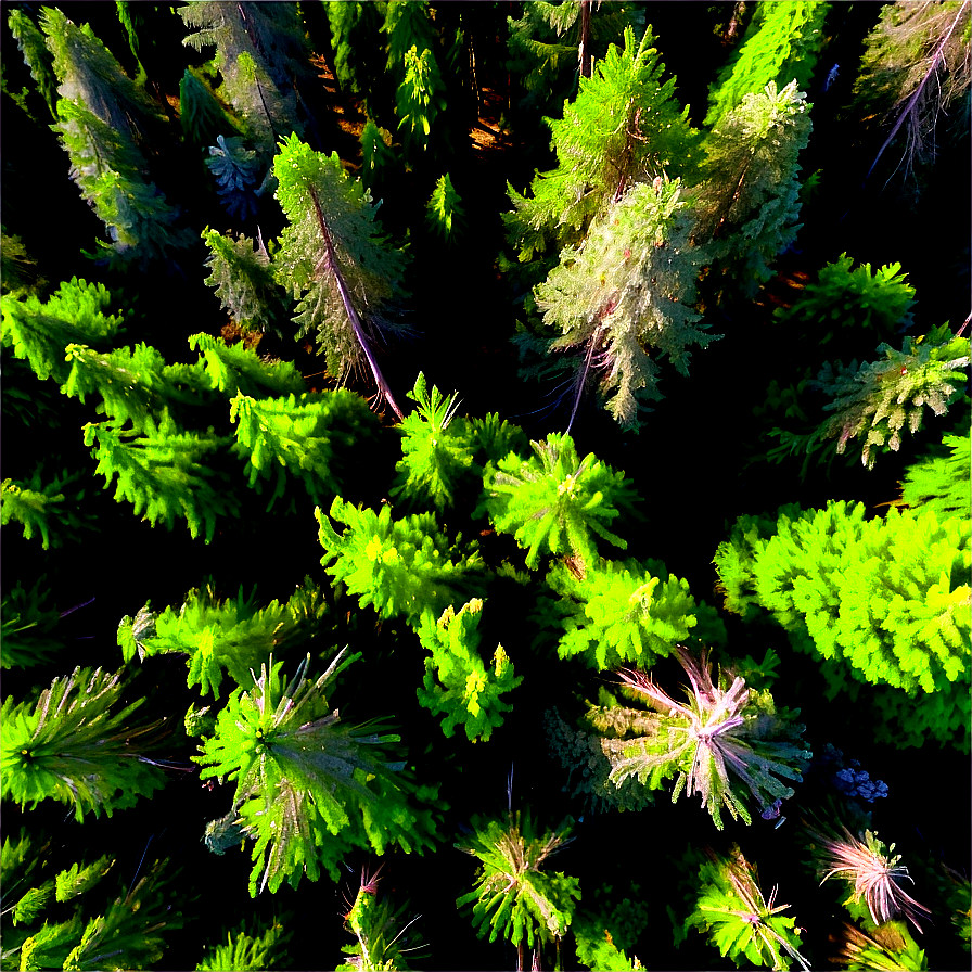 Pine Forest Aerial View Png Ves