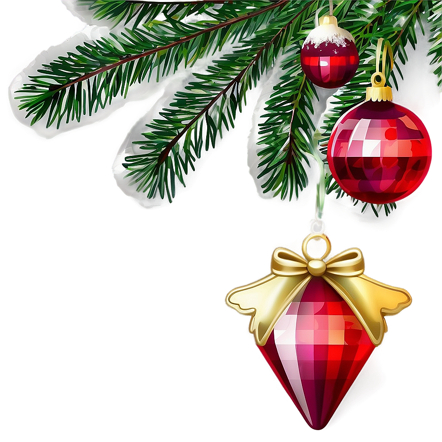 Pine Tree Christmas Ornament Png 06132024