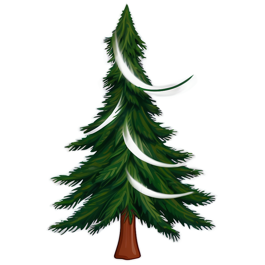 Pine Tree Christmas Outline Png 06132024