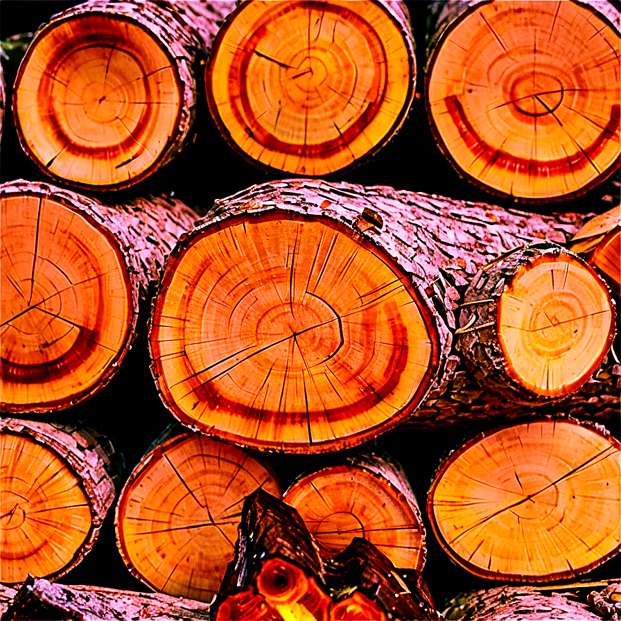 Pine Tree Firewood Stack Png Iuu