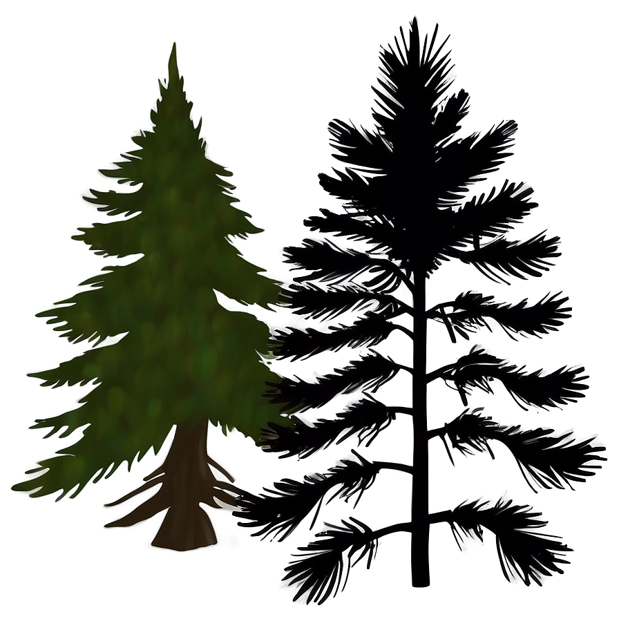 Pine Tree Silhouette Png Ffu64