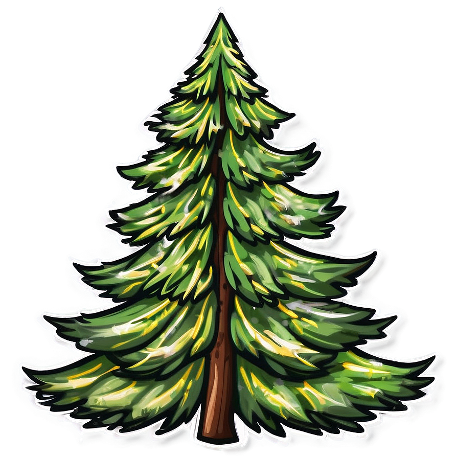 Pine Trees Outline Png 29