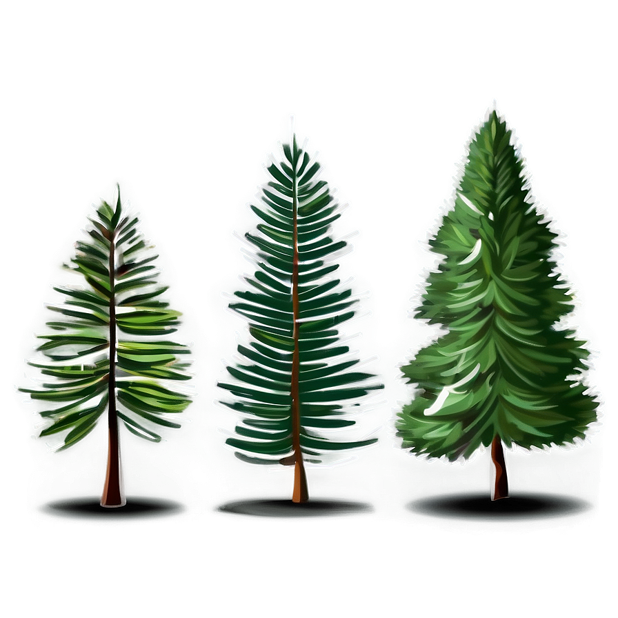 Pine Trees Vector Png 05252024