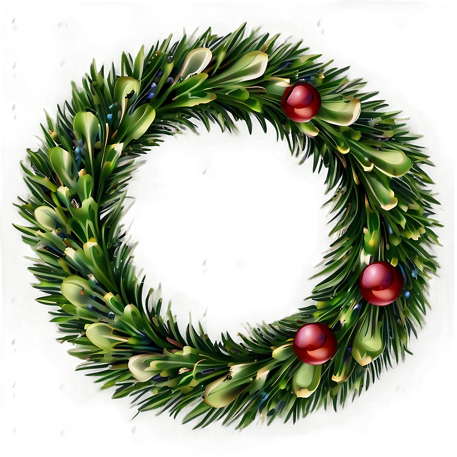 Pine Wreath Design Png 06132024