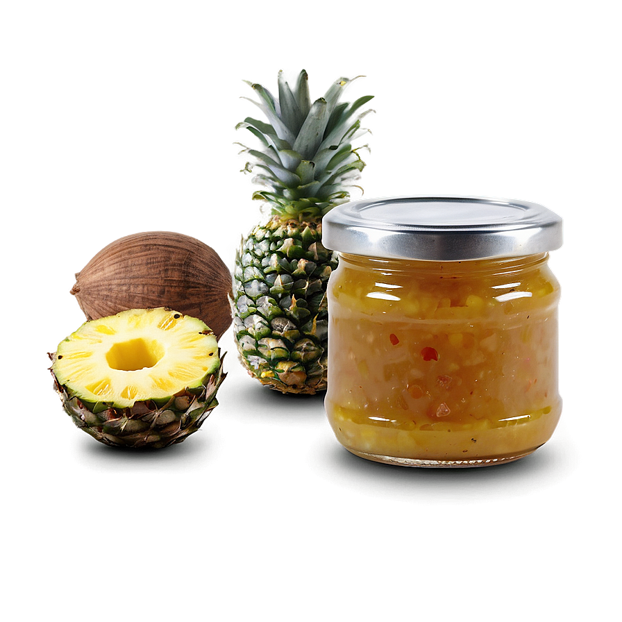 Pineapple And Coconut Jam Png Bay62