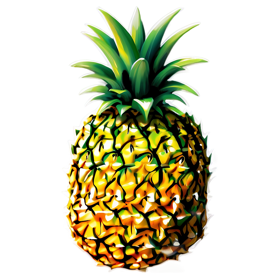 Pineapple Print Png 05032024