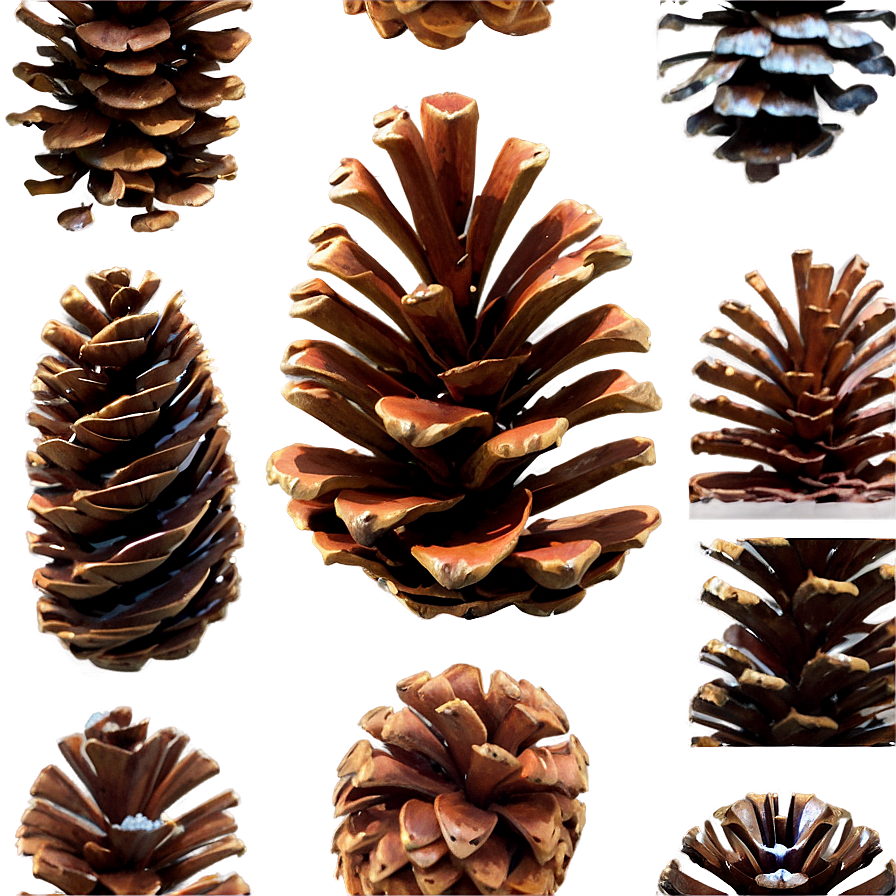 Pinecone Collection Set Png 06132024