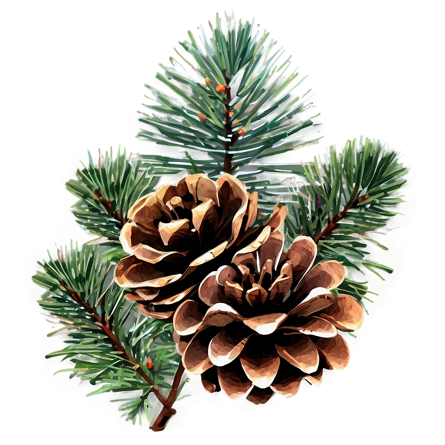 Pinecone Festive Arrangement Png 06132024