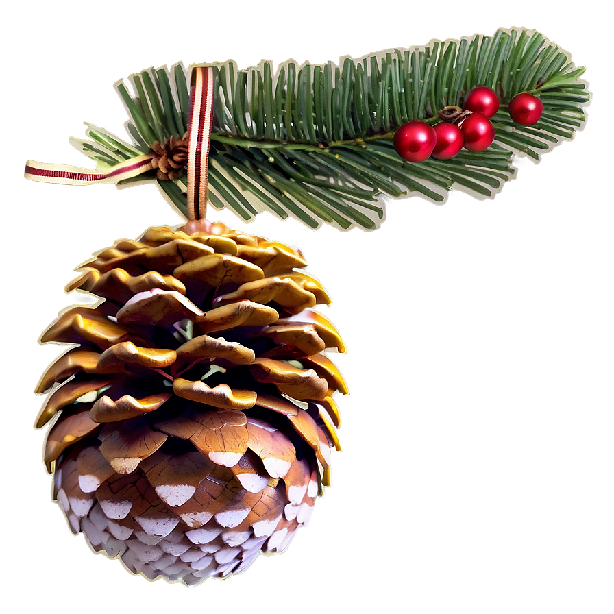 Pinecone Ornament Display Png Hfo97