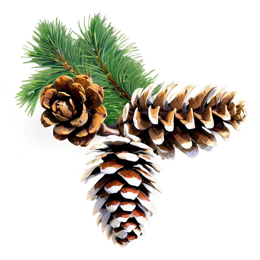 Pinecone With Branch Png Gjj