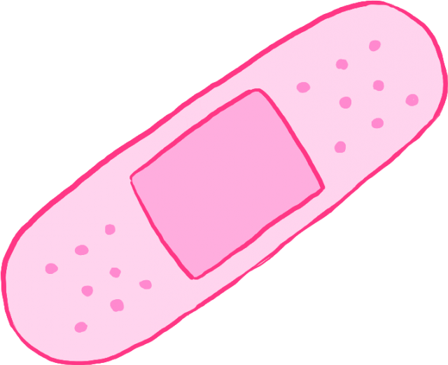 Pink Adhesive Bandage Graphic