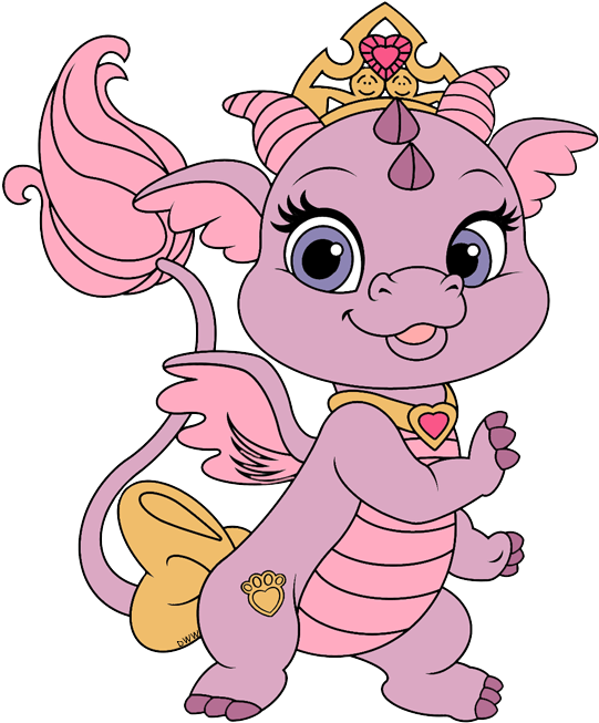 Pink_ Animated_ Dragon_with_ Crown