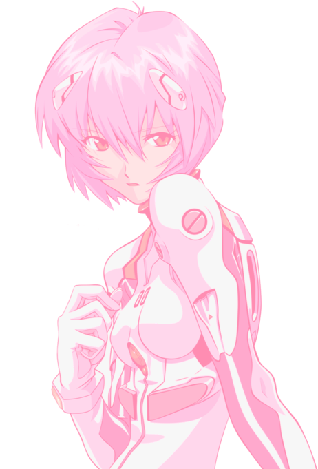 Pink Anime Character Transparent Background