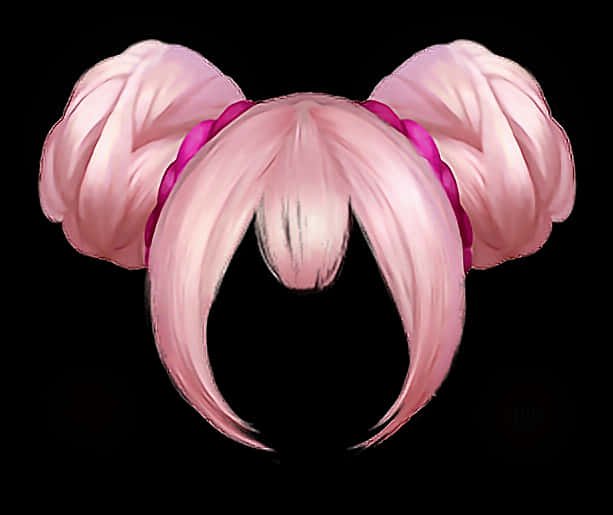 Pink Anime Style Wig