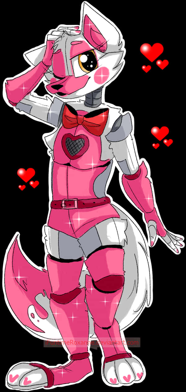 Pink Anthro Foxy Love