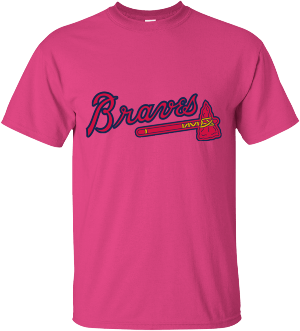 Pink Atlanta Braves T Shirt